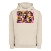 Pigment French Oak Baby elephant sunflowers kid's bottle Urban Hoodie - Artiststas