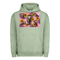 Pigment Oil Green Baby elephant sunflowers kid's bottle Urban Hoodie - Artiststas