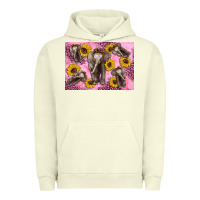 Pigment Pistachio Baby elephant sunflowers kid's bottle Urban Hoodie - Artiststas