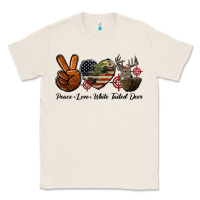 Natural Peace Love White Tailed Deer Classic Tee - LillyAllenDesigns