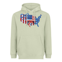 Matcha America map Heavyweight Hoodie - CowhideDigitalArt