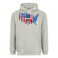 Moon Dust America map Heavyweight Hoodie - CowhideDigitalArt
