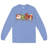 Colony Blue Christmas gingerbread cookies Long Sleeve Tee - texasbilliewilder