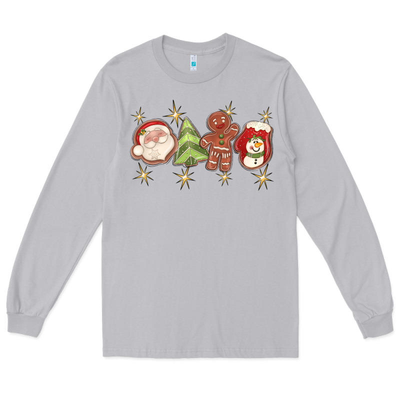 Christmas Gingerbread Cookies Long Sleeve Tee by texasbilliewilder | Teevron