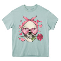 Arona valentine's day skull Heavy Core Tee - MaliasSmallBusiness
