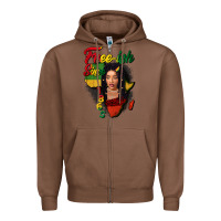 Chestnut Free-ish since 1865 black woman Zipper Hoodie - FaDigitalArtStudio