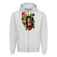 Dove Grey Free-ish since 1865 black woman Zipper Hoodie - FaDigitalArtStudio