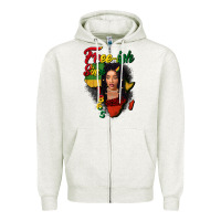 Oatmeal Heather Free-ish since 1865 black woman Zipper Hoodie - FaDigitalArtStudio