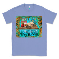 Colony Blue teachers change the world mousepad Classic Tee - BarkalooDesign