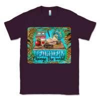 Plum teachers change the world mousepad Classic Tee - BarkalooDesign