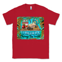 Red teachers change the world mousepad Classic Tee - BarkalooDesign