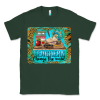 Sports Green teachers change the world mousepad Classic Tee - BarkalooDesign