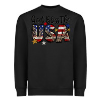 Black god bless the usa Heavyweight Sweatshirt - CowGirlArtShop