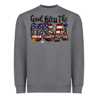 Storm god bless the usa Heavyweight Sweatshirt - CowGirlArtShop