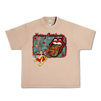 Burro Merry Christmas Lips Santa Urban Heavy Tee - Bettercallsaul