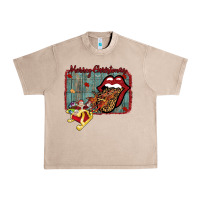 French Oak Merry Christmas Lips Santa Urban Heavy Tee - Bettercallsaul