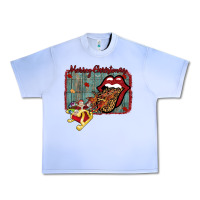 Grape Ice Merry Christmas Lips Santa Urban Heavy Tee - Bettercallsaul