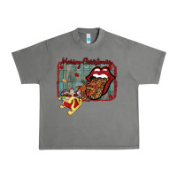 Tornado Merry Christmas Lips Santa Urban Heavy Tee - Bettercallsaul