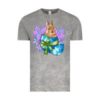 Cloud Rock easter bunny egg flowers Vintage Tee - RanaPortraitStore