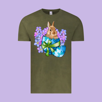 Easter Bunny Egg Flowers Vintage Tee Designed By Ranaportraitstore