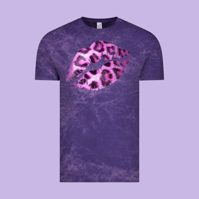 Pink Leopard Lips Vintage Tee Designed By Bettercallsaul