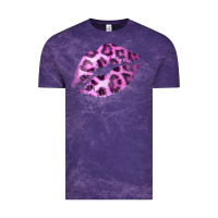 Cloud Purple Pink Leopard Lips Vintage Tee - Bettercallsaul
