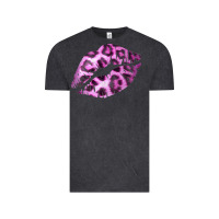 Vintage Black Pink Leopard Lips Vintage Tee - Bettercallsaul