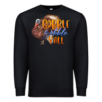 Black Fall Gobble Gobble Y'all Premium Sweatshirt - LillyAllenDesigns