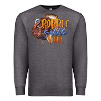 Charcoal Heather Fall Gobble Gobble Y'all Premium Sweatshirt - LillyAllenDesigns