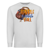 Dove Grey Fall Gobble Gobble Y'all Premium Sweatshirt - LillyAllenDesigns