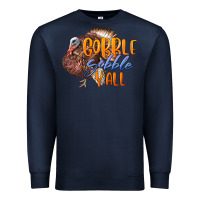 Navy Fall Gobble Gobble Y'all Premium Sweatshirt - LillyAllenDesigns