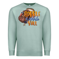Seafoam Fall Gobble Gobble Y'all Premium Sweatshirt - LillyAllenDesigns