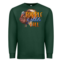 Sports Green Fall Gobble Gobble Y'all Premium Sweatshirt - LillyAllenDesigns