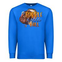 True Royal Fall Gobble Gobble Y'all Premium Sweatshirt - LillyAllenDesigns