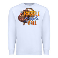 White Fall Gobble Gobble Y'all Premium Sweatshirt - LillyAllenDesigns