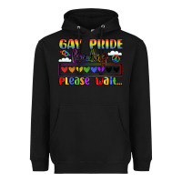 Black gay pride loading please wait Heavyweight Hoodie - LillyAllenDesigns