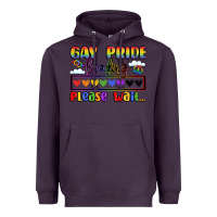 Plum gay pride loading please wait Heavyweight Hoodie - LillyAllenDesigns