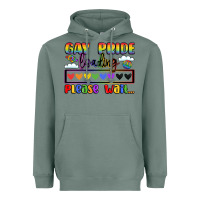 Sage gay pride loading please wait Heavyweight Hoodie - LillyAllenDesigns