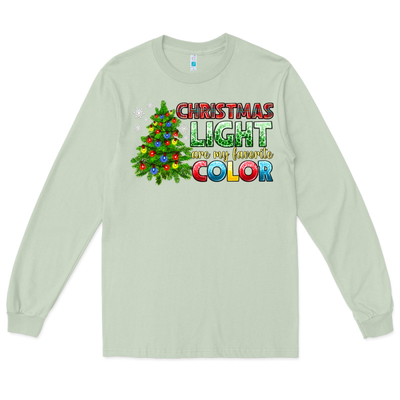 Christmas Light Are My Favorite Color Long Sleeve Tee by NancyCooperArtShop | Teevron