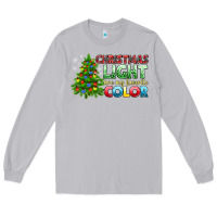 Moon Dust Christmas light are my favorite color Long Sleeve Tee - NancyCooperArtShop
