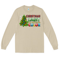 Mushroom Christmas light are my favorite color Long Sleeve Tee - NancyCooperArtShop