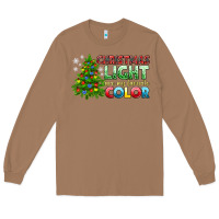 Toasted Coconut Christmas light are my favorite color Long Sleeve Tee - NancyCooperArtShop