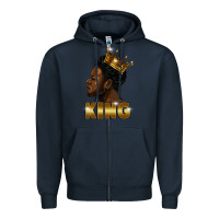 Navy black king Zipper Hoodie - FaDigitalArtStudio
