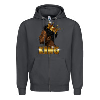 Smoke black king Zipper Hoodie - FaDigitalArtStudio