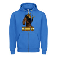 True Royal black king Zipper Hoodie - FaDigitalArtStudio