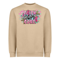 Mushroom Faith hope cure Cancer Awareness Heavyweight Sweatshirt - HowdyJamesFarm