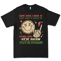 Black some days i rock it some days it rocks me either w Premium Tee - MaliasSmallBusiness