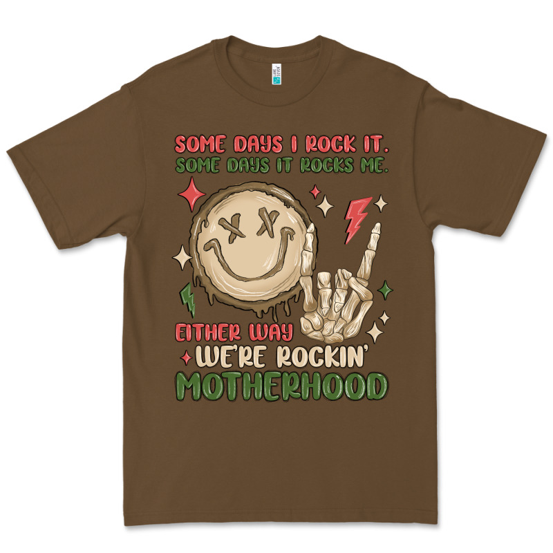 Some Days I Rock It Some Days It Rocks Me Either W Premium Tee by MaliasSmallBusiness | Teevron