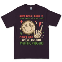 Plum some days i rock it some days it rocks me either w Premium Tee - MaliasSmallBusiness