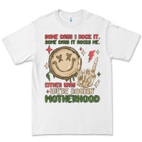 White some days i rock it some days it rocks me either w Premium Tee - MaliasSmallBusiness